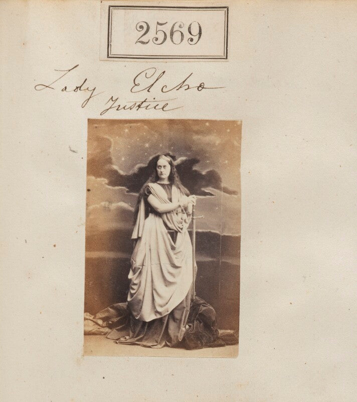 Anne frederica (née anson), countess of wemyss as 'justice' npg ax51958