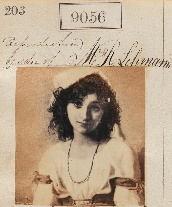 'reproduction by order of m r lehmann' npg ax58879