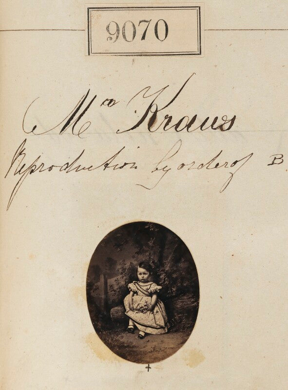 Unknown child ('reproduction by order of mrs kraus') npg ax58893