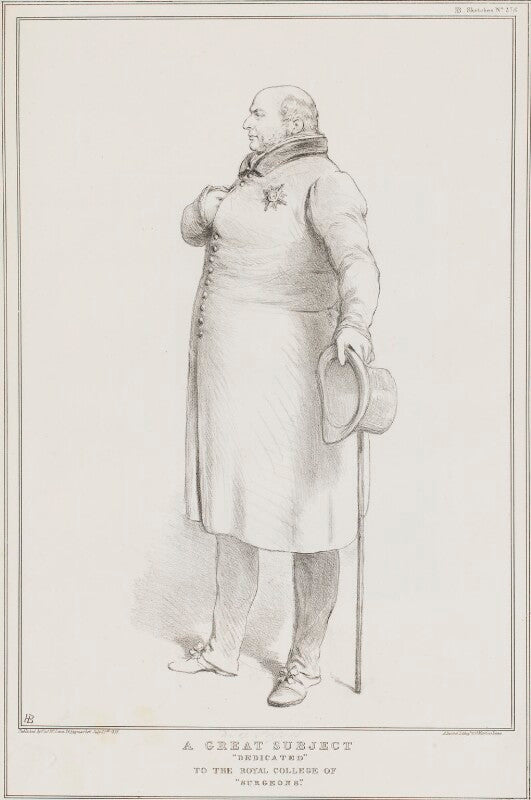 Prince augustus frederick, duke of sussex ('a great subject "dedicated" to the royal college of "surgeons"') npg d41210