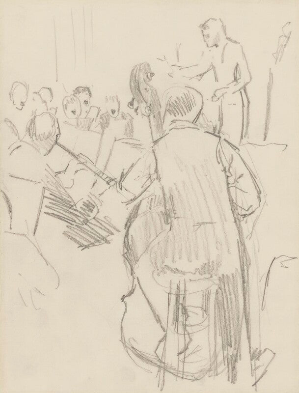 Sir thomas beecham, 2nd bt with members of the orchestra npg 4975(32)
