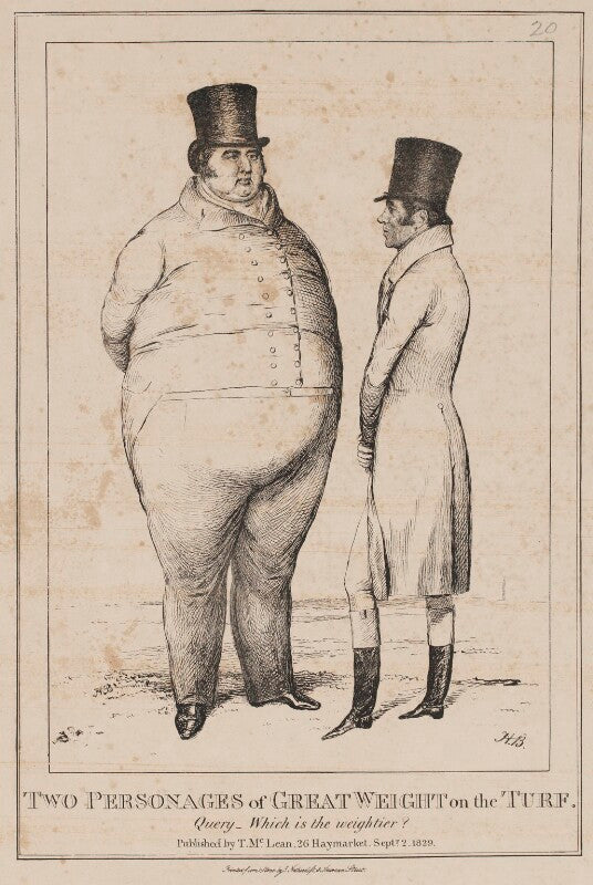 Two personages of great weight on the turf (thomas thornhill; samuel chiffney) npg d40955