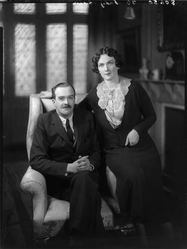 Sir timothy calvert eden, 8th bt; edith mary patricia (née prendergast), lady eden npg x80948