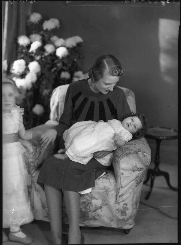 Diana harris (née carleton), countess of malmesbury with her children npg x37183