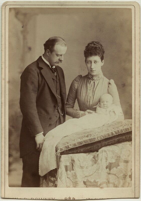 The duke and duchess of fife with their daughter, princess maud npg x29772