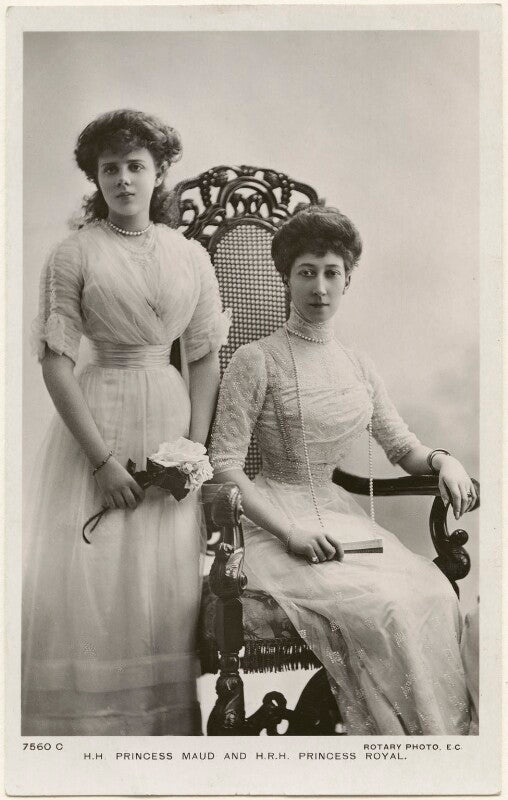 Princess maud, countess of southesk; princess louise, duchess of fife npg x193226