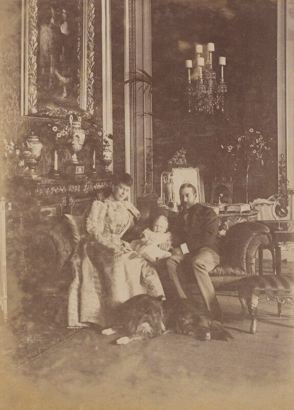 Queen mary; king george vi; king george v npg p1700(14c)