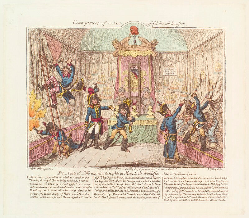 'consequences of a successful french invasion, no 1, plate 2d' npg d13087