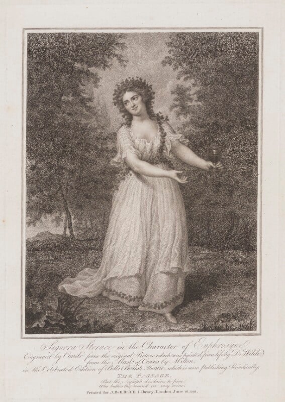 Ann selina storace as euphrosyne in milton's 'comus' npg d7220