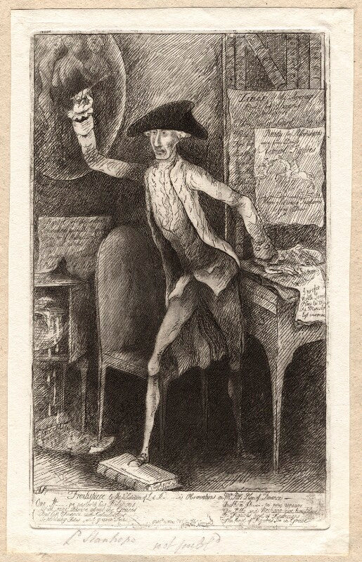 'frontispiece to the 2d edition of ld st....e's observations on mr pitt's plans of finance' npg d9951