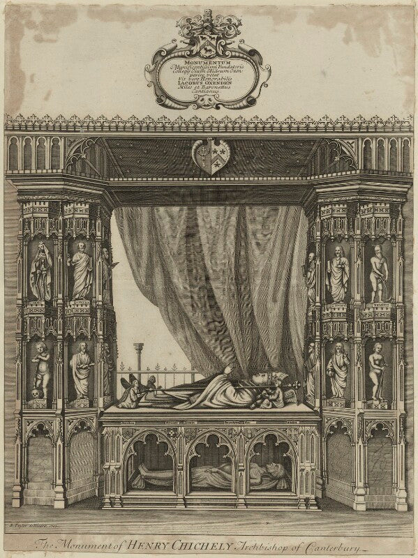 The monument of henry chichele archbishop of canterbury npg d24014