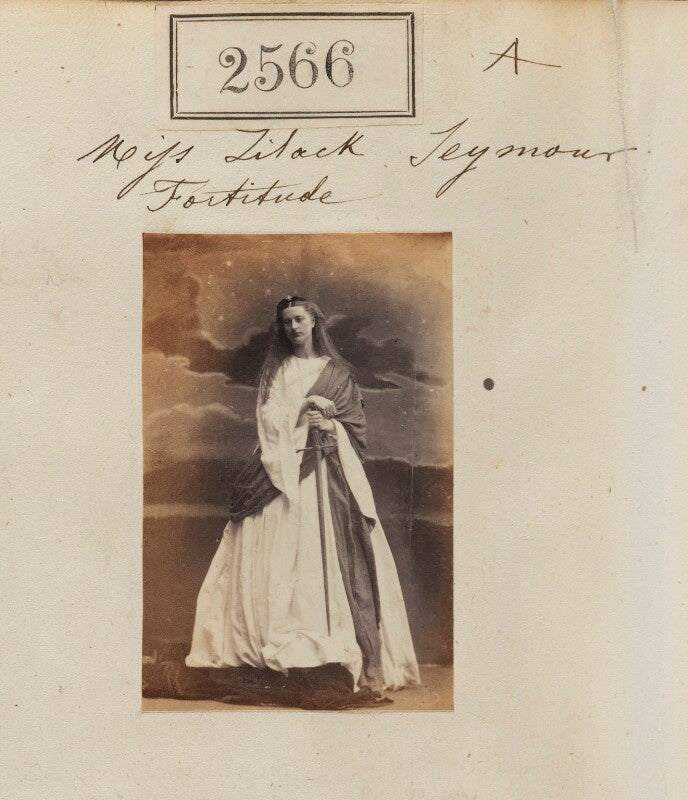 Eliza horatia frederica (née seymour), viscountess clifden (later lady stirling) as 'fortitude' npg ax51955