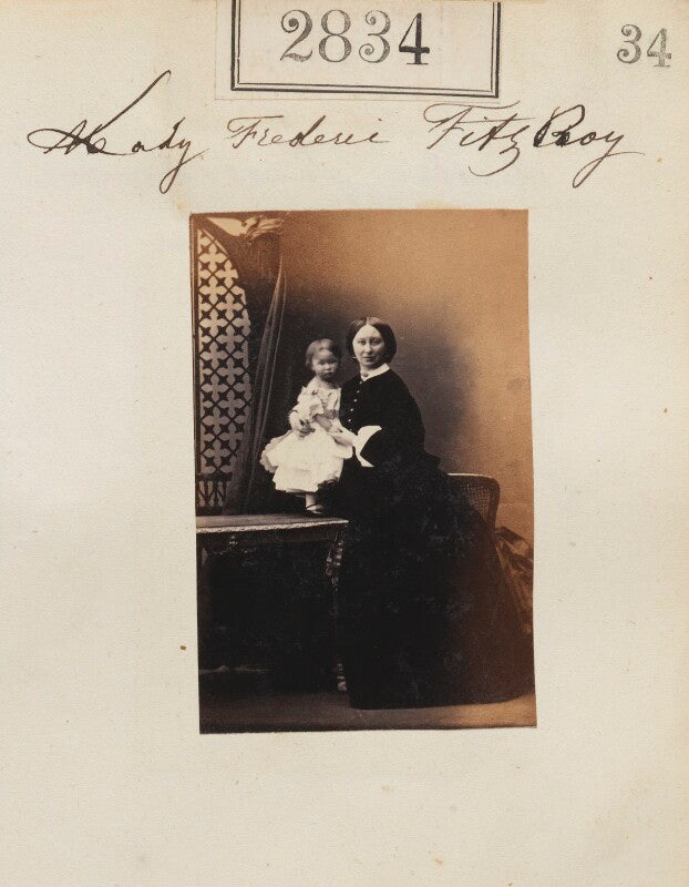 Catherine sarah wilhelmina (née wescomb), lady frederick fitzroy and child, probably ethell fitzroy npg ax52223