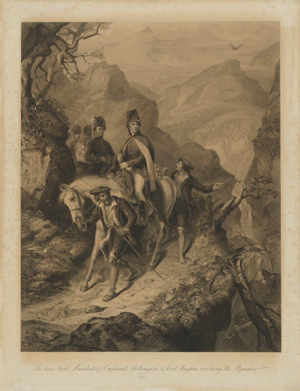 The late field marshals of england; wellington & lord raglan, crossing the pyrenees, 1813 npg d13774