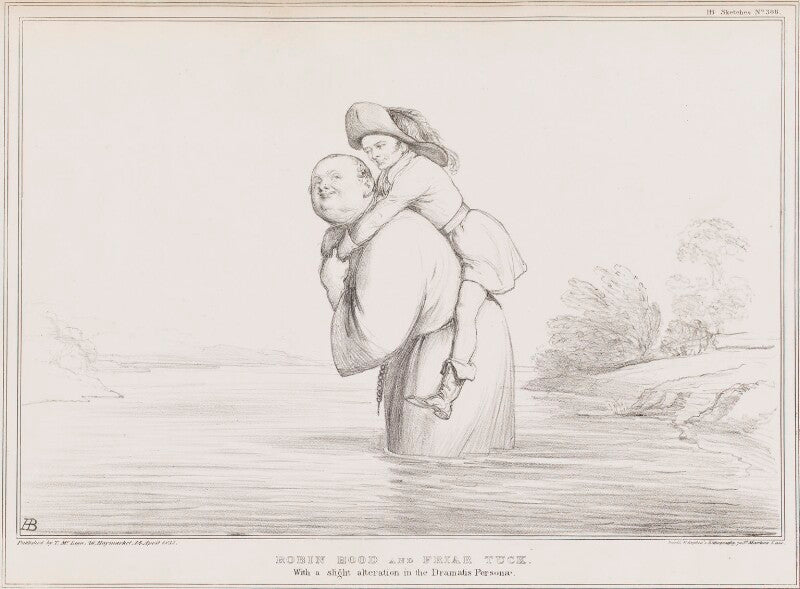 Robin hood and friar tuck (daniel o'connell; john russell, 1st earl russell) npg d41322