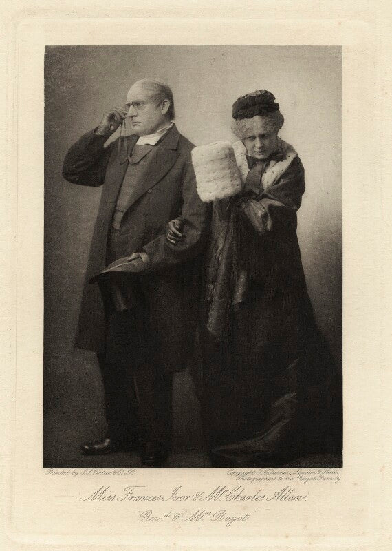 Charles allan as rev. thomas bagot; frances ivor as mrs bagot in 'trilby' npg x6402
