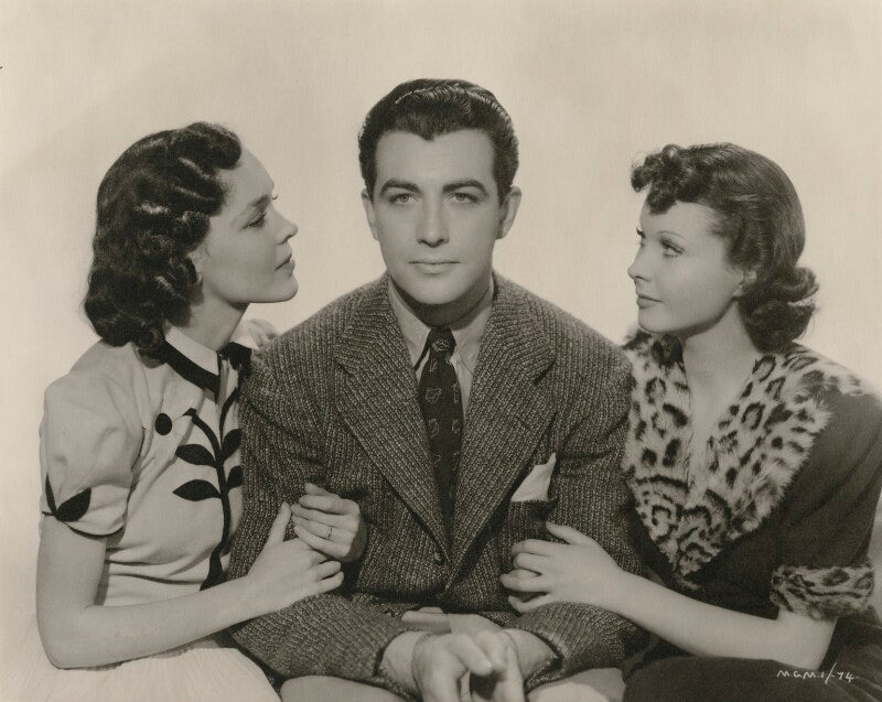Maureen o'sullivan; robert taylor; vivien leigh in 'a yank at oxford' npg x139687