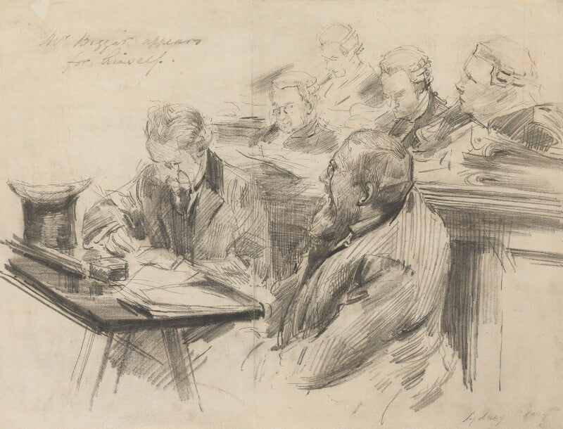 Sir george henry lewis, joseph gillis biggar and four other members of the council npg 2282