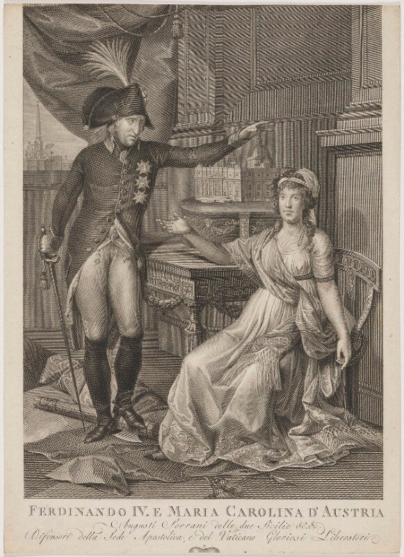 Ferdinando iv e maria carolina d'austria (ferdinand i, king of the two sicilies; maria carolina, queen of naples) npg d45840