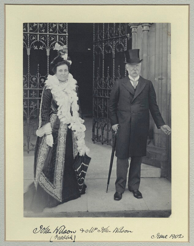 Emma alexandrina (née binnie), lady wilson; sir john wilson, 1st bt npg x35548