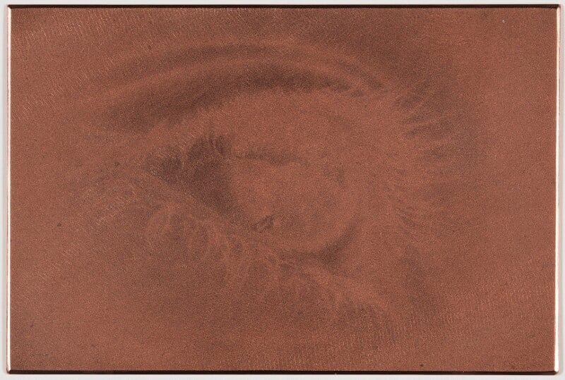 Mezzotinted copper plate npg d49615