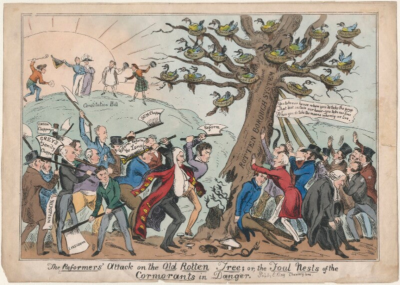 The reformers' attack on the old rotten tree; or the foul nests of the cormorants in danger npg d48848