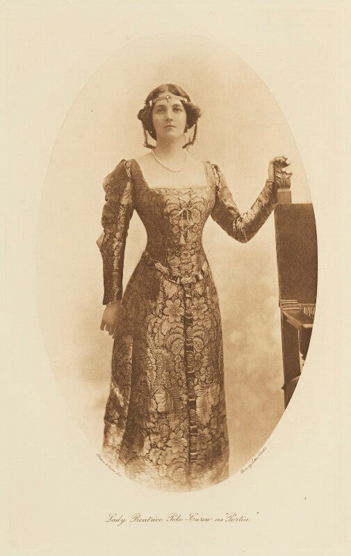 Lady beatrice frances elizabeth pole carew (née butler) as portia in 'the merchant of venice' npg ax135791