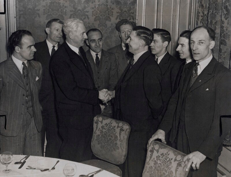 Walter mclennan citrine, 1st baron citrine, sam evans and representatives of miners unions npg x184287