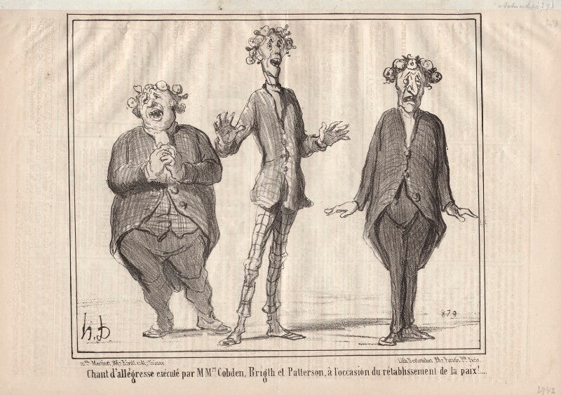 John bright; richard cobden; mr patterson npg d9653