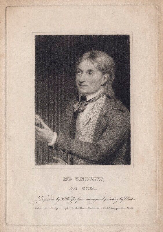 Edward knight as sim in o'keefe's 'wild oats' npg d8445