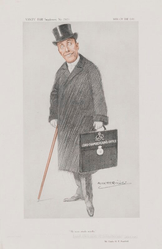 Charles hallam elton brookfield ('men of the day. no. 2321. "he never attacks morality."') npg d45711