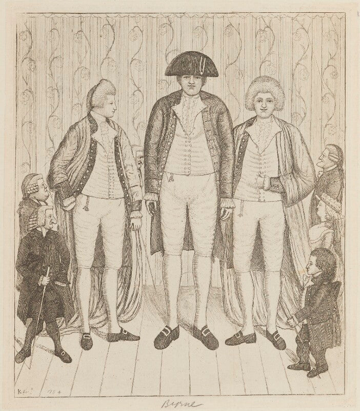 William richardson; andrew bell; mr knipe; lord monboddo; charles byrne; mr knipe; baillie kyd npg d14755