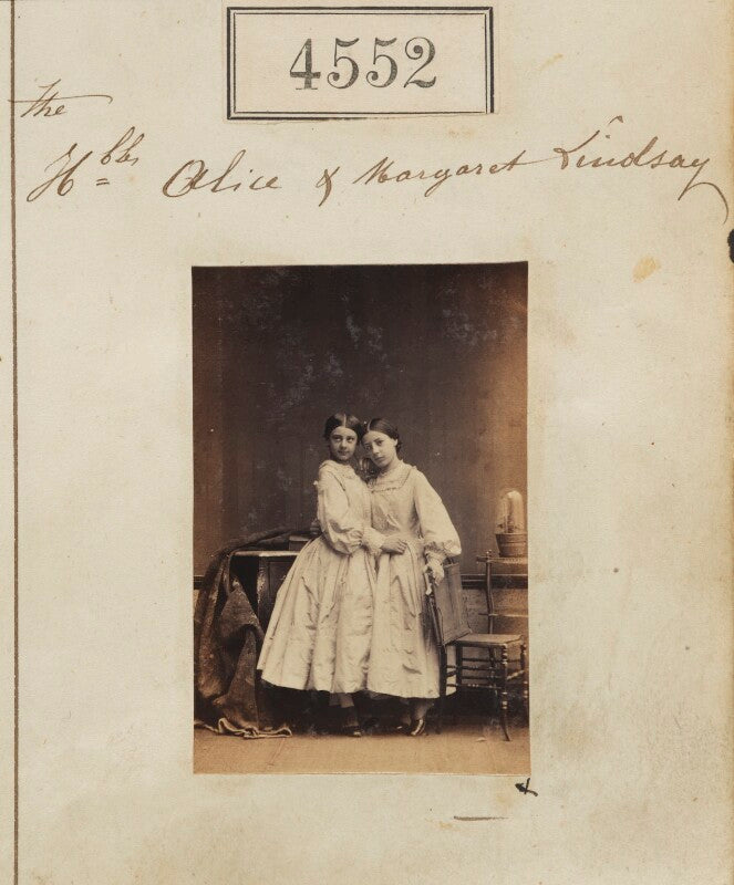 Lady alice frances archer houblon (née lindsay); lady margaret elizabeth majendie (née lindsay) npg ax54564