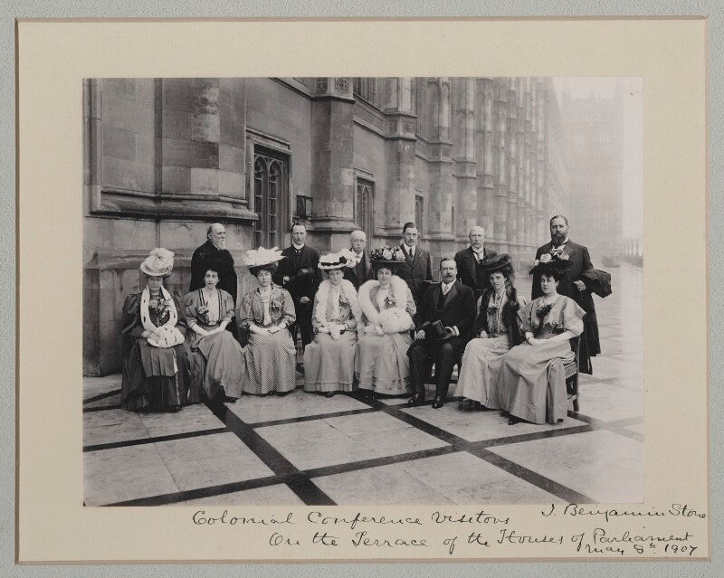 'colonial conference visitors on the terrace of the houses of parliament' npg x135548
