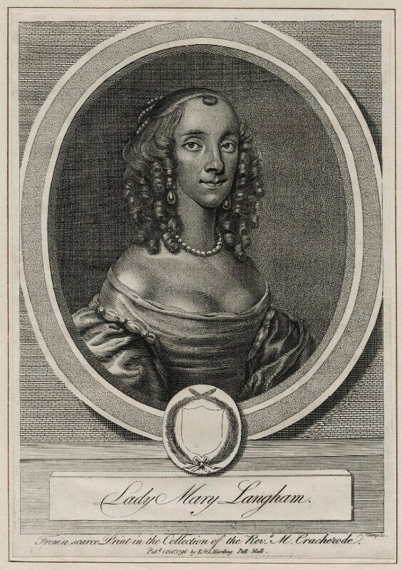 Lady mary langham (née alston) npg d30574