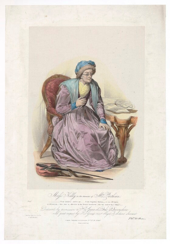 Frances ('fanny') maria kelly as mrs parthian npg d36778