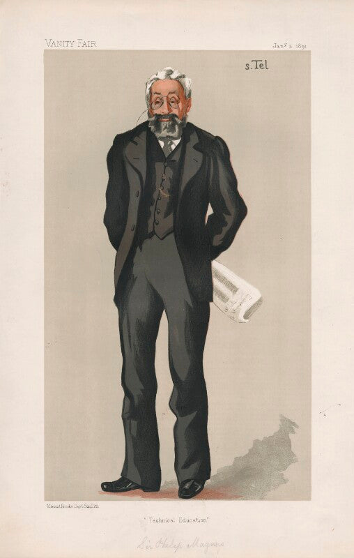 Sir philip magnus, 1st bt ('men of the day. no. 493.') npg d44523