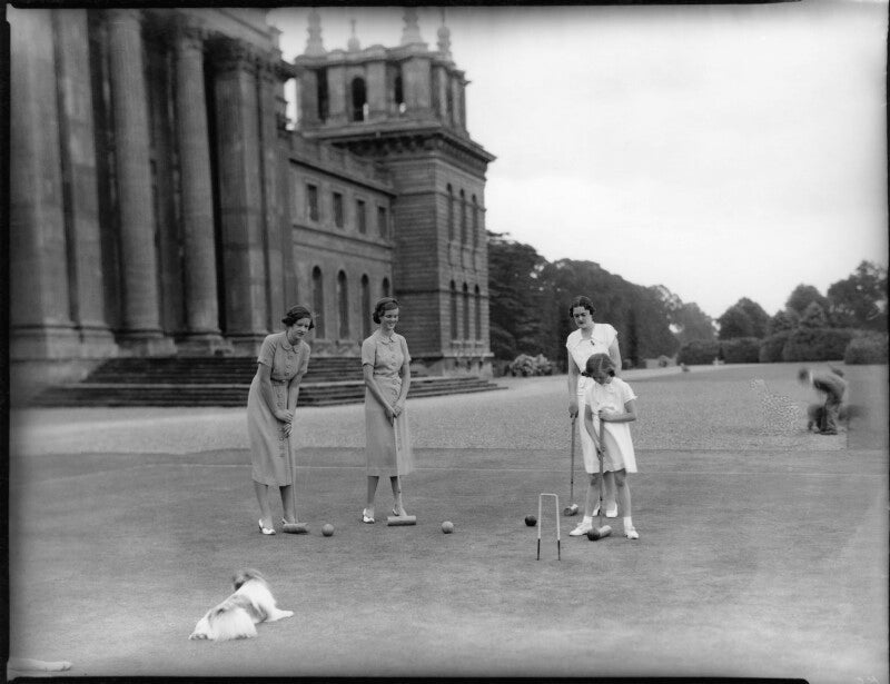 Lady caroline waterhouse; lady sarah roubanis; alexandra cadogan, duchess of marlborough; lady rosemary muir npg x81369