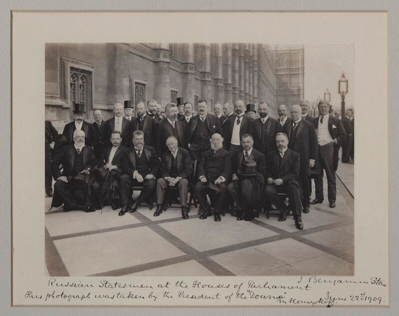 'russian statesmen at the houses of parliament' npg x135579