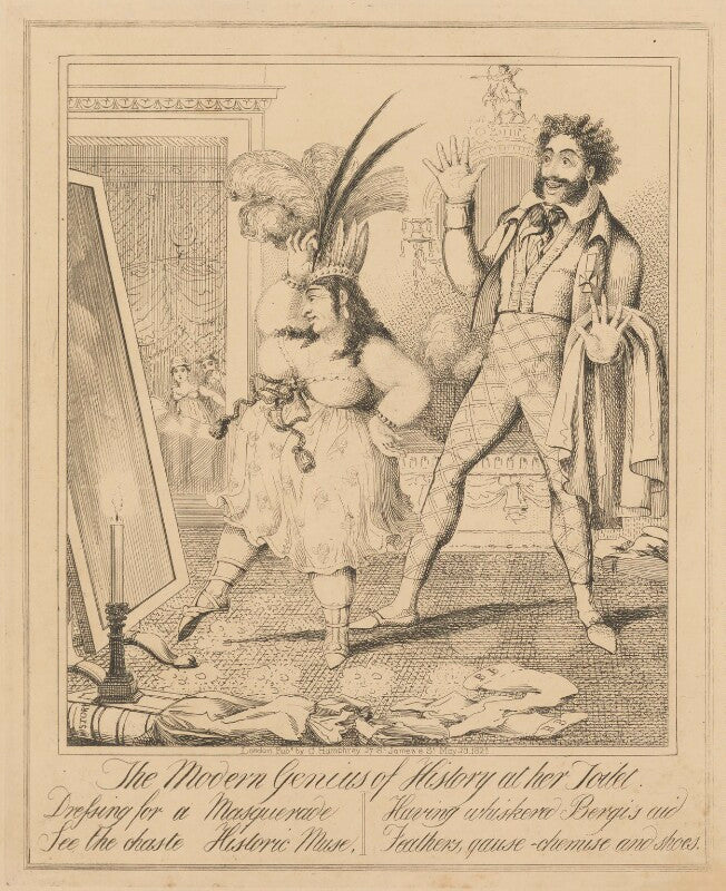 The modern genius of history at her toilet npg d17917a