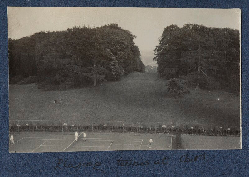 'playing tennis at chirk' npg ax141886