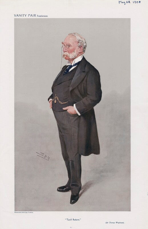 Sir thomas wrightson, 1st bt ('men of the day. no. 1117. "tariff reform."') npg d45431