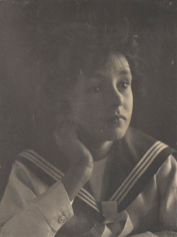 'thinking of his mother' (leopold hamilton myers) npg ax68419