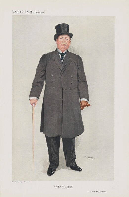 Price ellison ('men of the day. no. 1263. "british columbia."') npg d45593