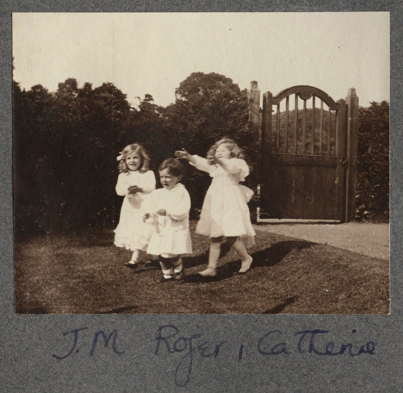 Julian vinogradoff (née morrell); john frederic roger peel; catherine emma eastwood (née peel) npg ax140249