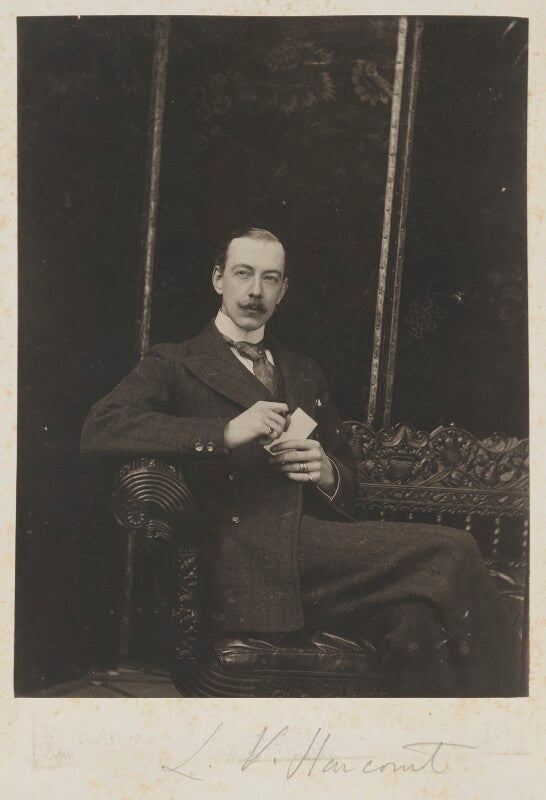 Lewis harcourt, 1st viscount harcourt npg ax15698