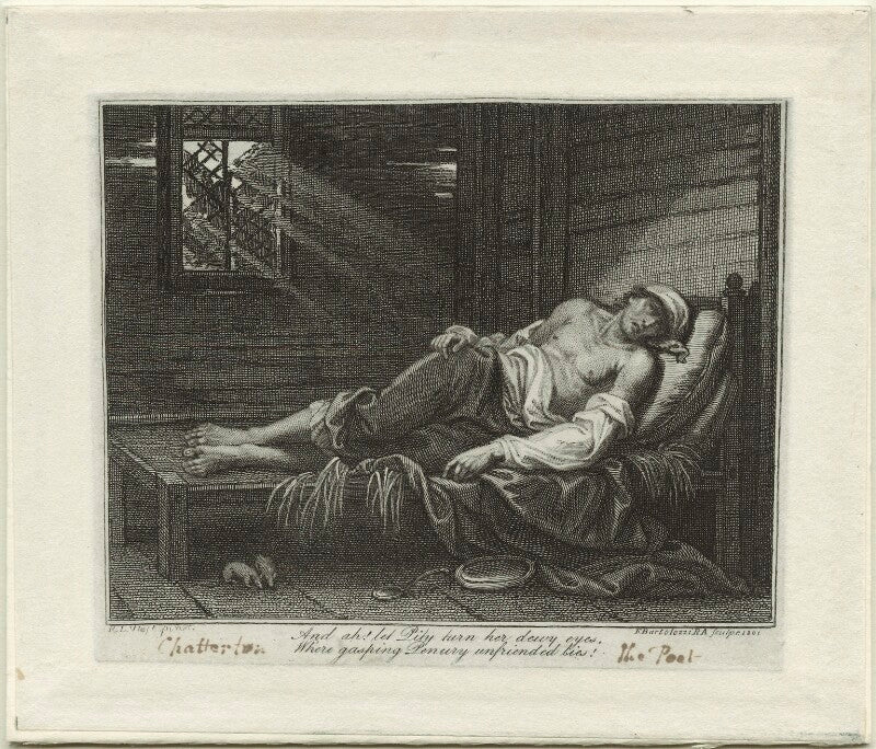Unknown man called thomas chatterton npg d1372