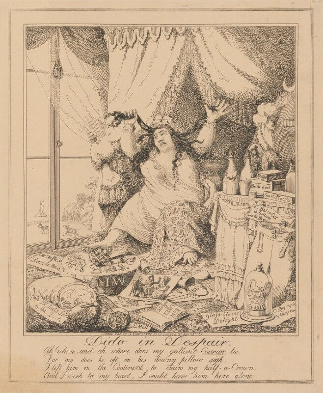 Dido in despair (princess caroline of brunswick wolfenbüttel) npg d17918b