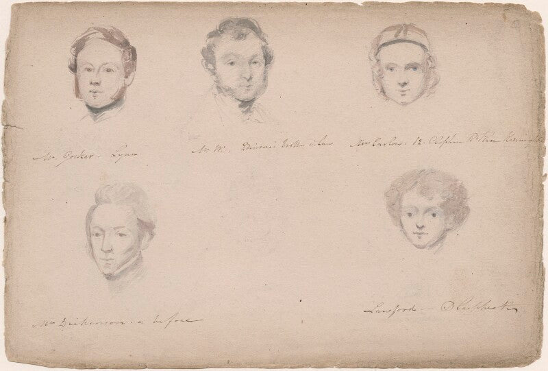 Mr goskar lynn; miss carlow; mr dickenson and two unknown sitters npg d23313(6)