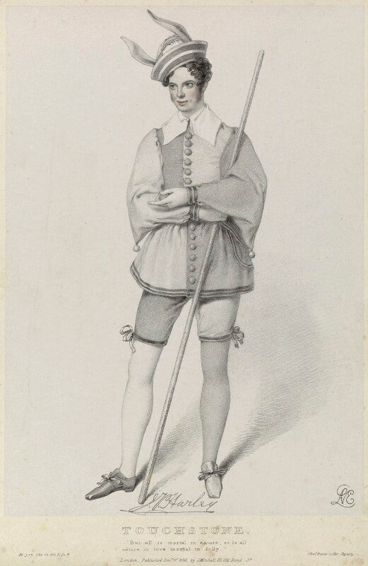 John pritt harley as touchstone in 'as you like it' npg d22077